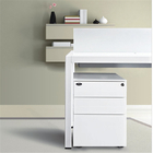 Texture Mobile Metal Pedestal Office Equipment For Storage File