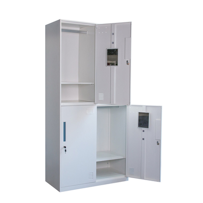 Metal Four Doors Steel Metal Parcel Smart Lockers For Staff