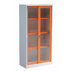 Bedroom Sliding Glass Cabinets Fast Assembly Two Doors Steel Storage Cupboard