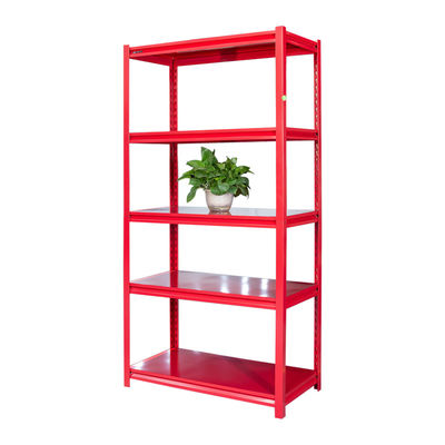 Multi Level Angle Metal Storage Rack Light Duty Boltless Iron Rack