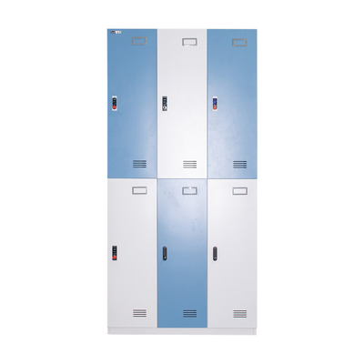 6 Door Metal Lockers Fireproof Employee Lockers