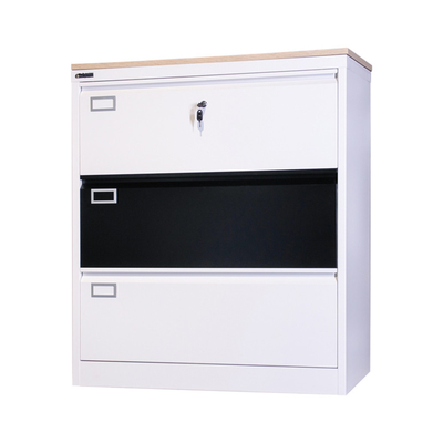 Steel Three Drawer Filing Cabinet Storage Steel Fling Cupboard